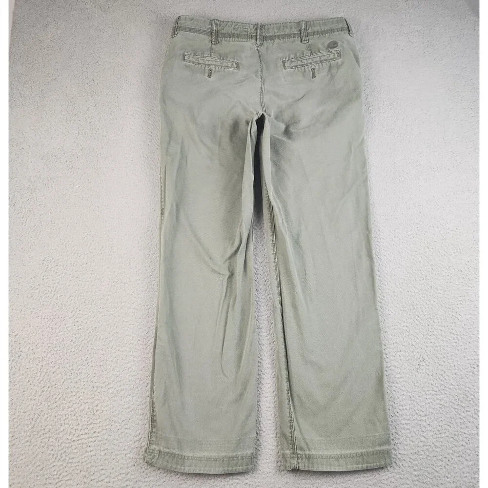 Timberland Pants Mens 34x30 Green Y2K Straight Leg Canvas Cotton Durable Outdoor